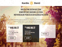Tablet Screenshot of kardio-denti.pl